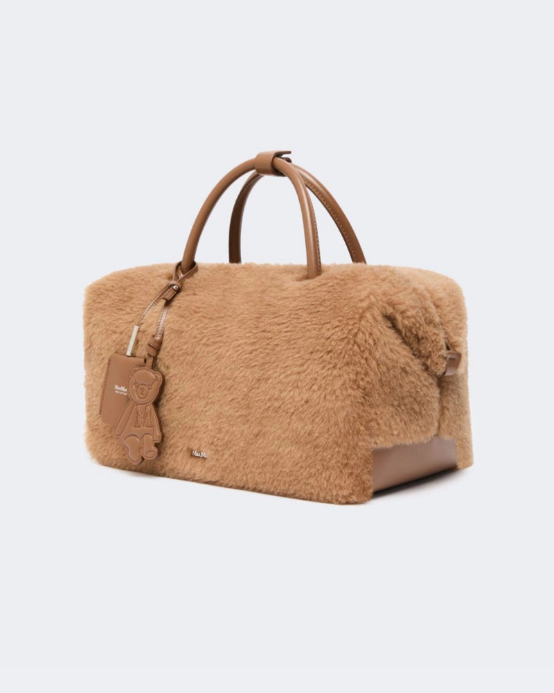 Large Teddy Boston Bag Camel