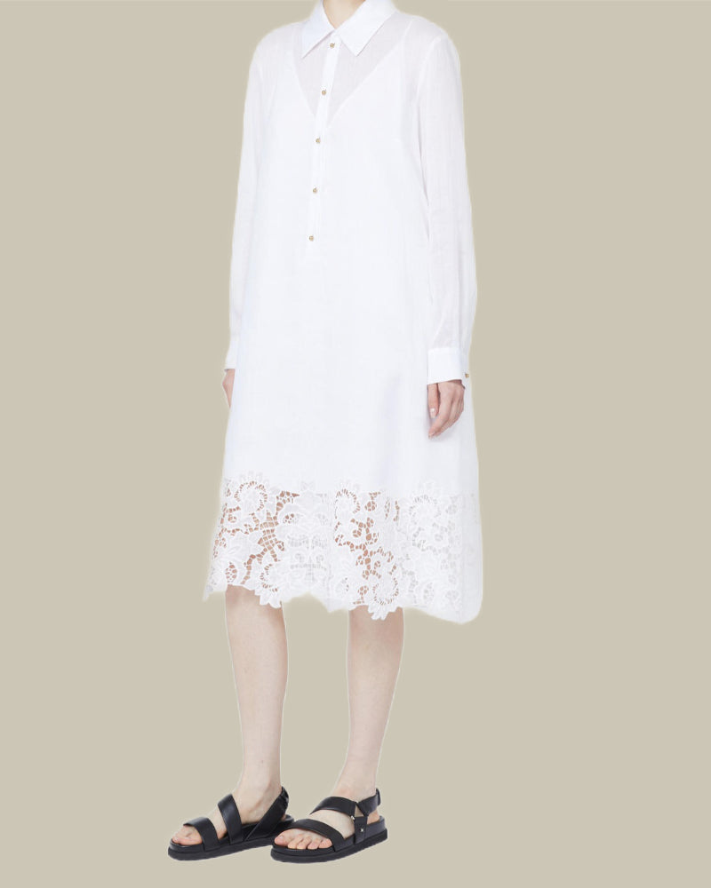 Mela Ramio Lace Detail Dress