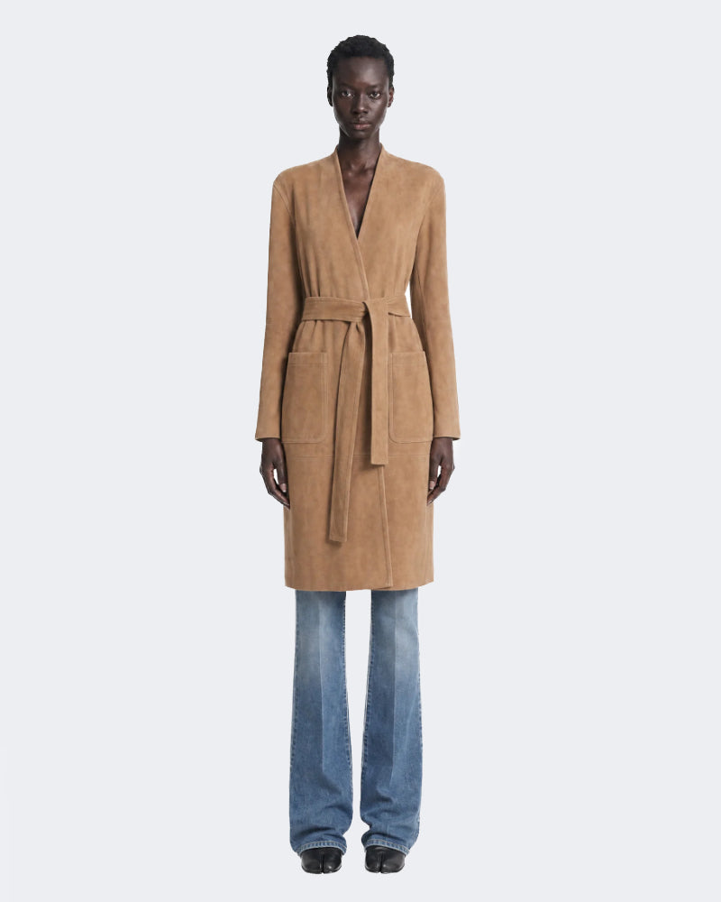 Suede Duster Coat