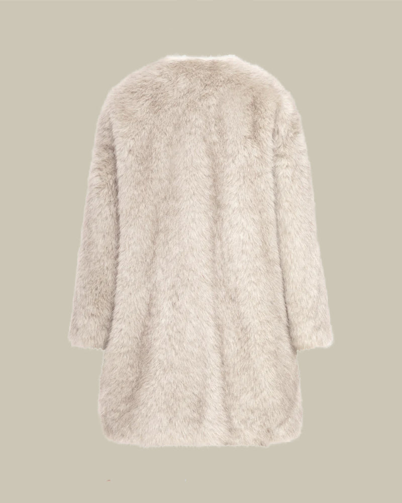 Eros Crewneck Fur Jacket