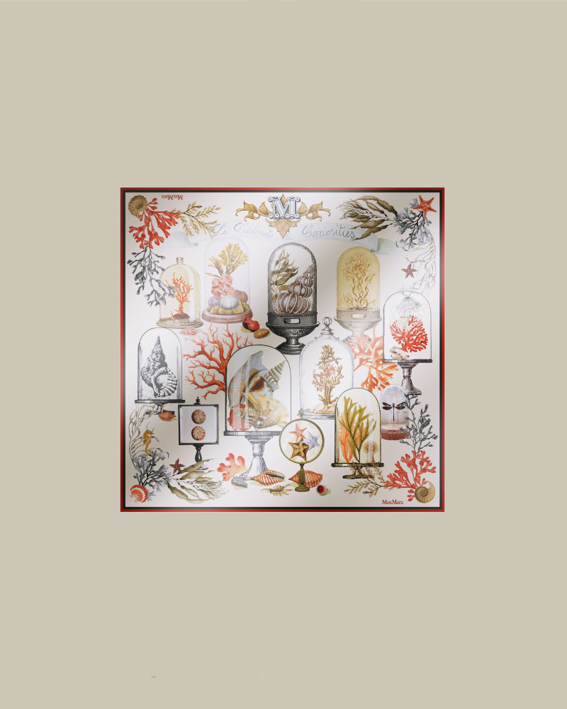 Printed Silk Twill Oversized Scarf