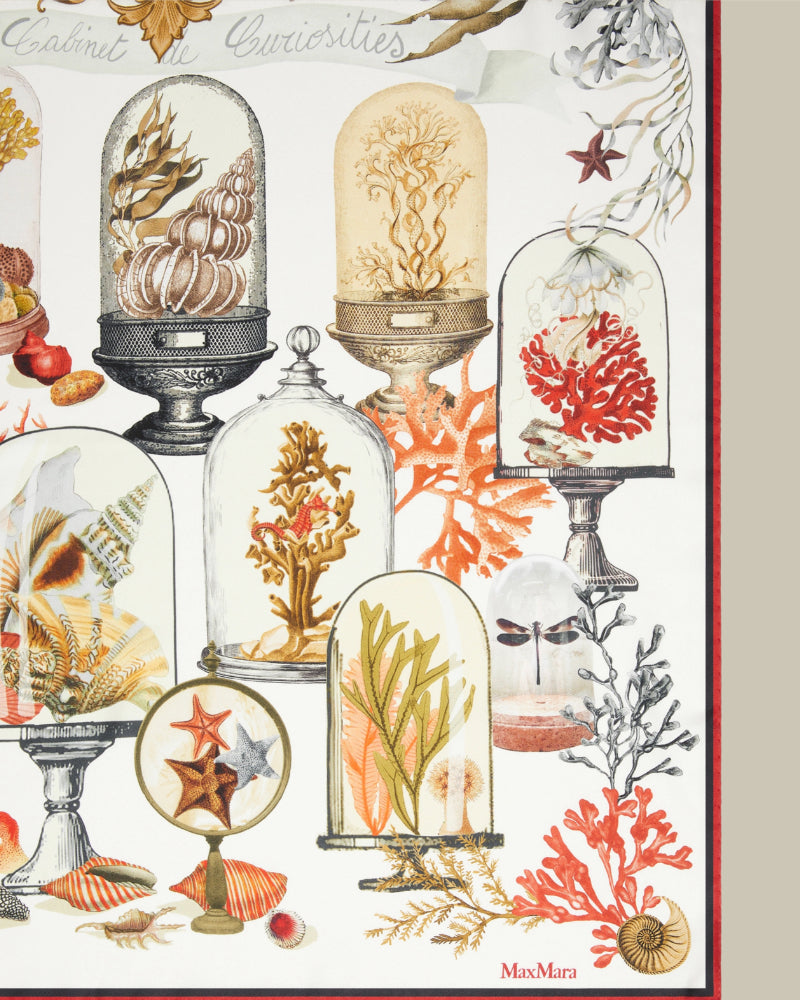 Printed Silk Twill Oversized Scarf