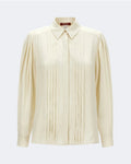Pleated Silk Shirt