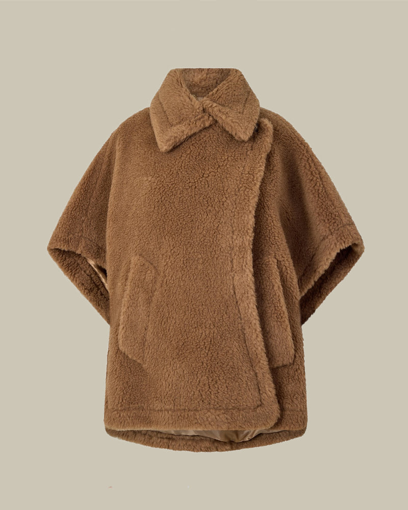 Tebe Beige Cape Wrap Poncho