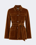 Velvet Saharan Jacket Burnt Orange