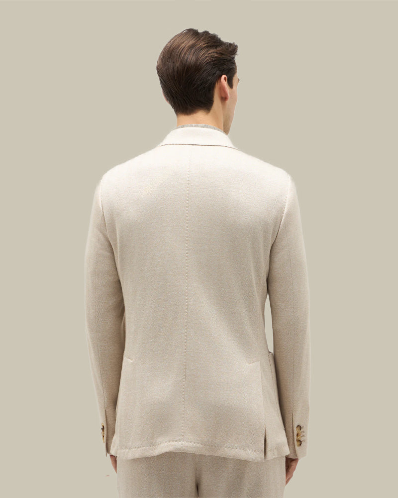 Light Beige Soft Travel Jersey Blazer