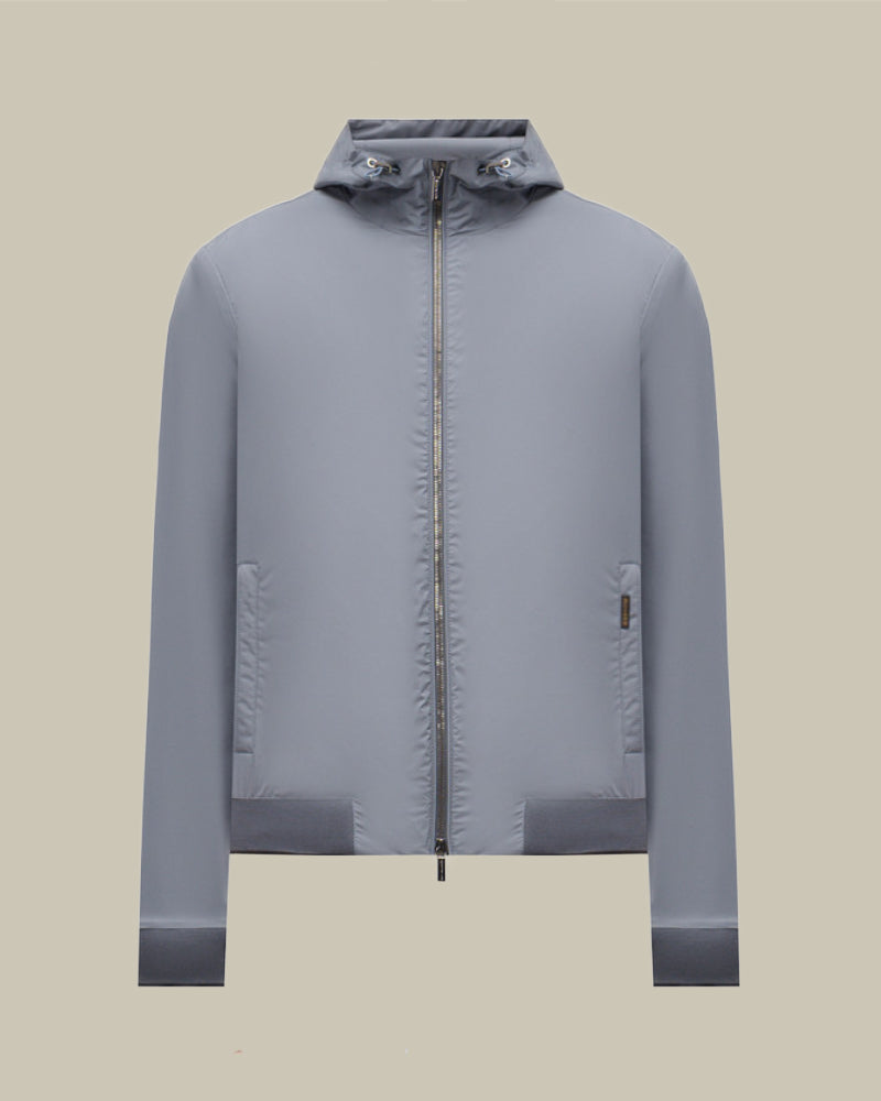 DENON Light Blue Hooded Blouson
