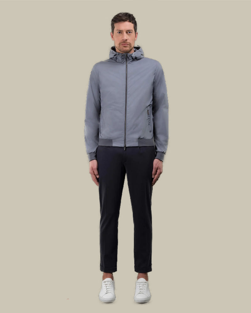 DENON Light Blue Hooded Blouson