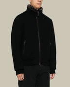 BELLATI Black Wool Shearling Blouson