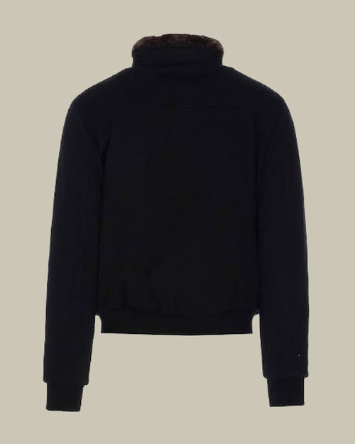 BELLATI Black Wool Shearling Blouson