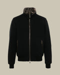 BELLATI Black Wool Shearling Blouson