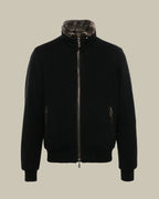 BELLATI Black Wool Shearling Blouson