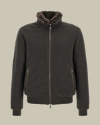 BELLATI Brown Wool Shearling Blouson