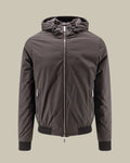 ONIRO Brown Hooded Bomber Jacket