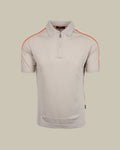 PEBLE Beige Technical Knit Zip Polo