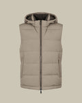 RICK Beige Padded Hood Gilet