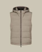RICK Beige Padded Hood Gilet
