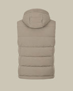 RICK Beige Padded Hood Gilet