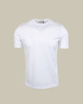 White Mercerised Cotton T Shirt