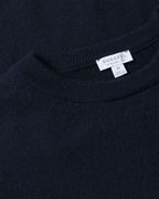 Navy Pure Cashmere Crewneck