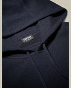 Oasi Cashmere Hoodie Navy