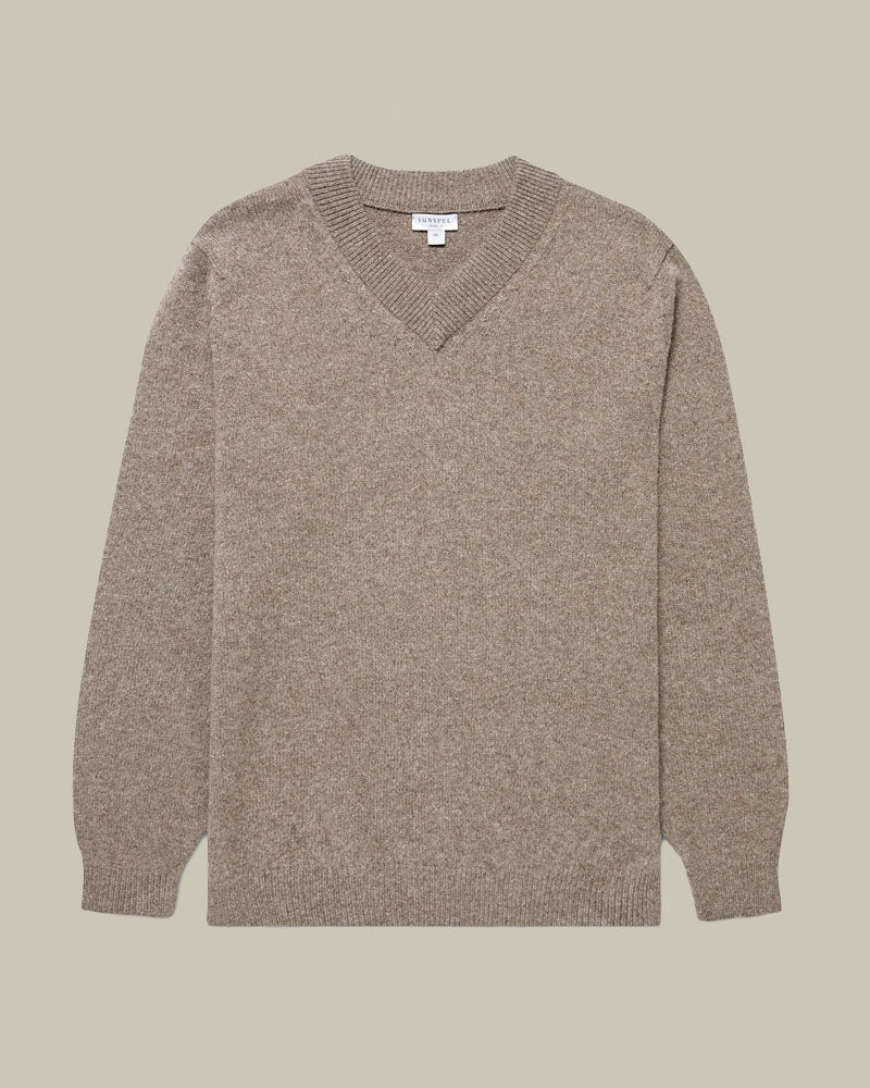 Bark Lambswool V Neck