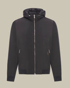 ONIRO Black Hooded Bomber Jacket