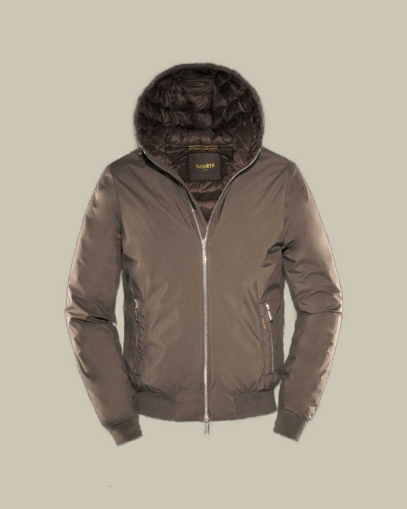 ONIRO Padded Hooded Blouson Grey