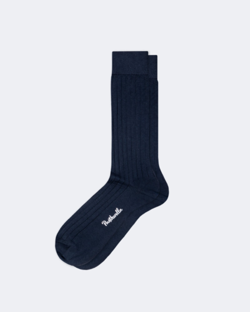Pembrey Navy Ribbed Sea Island Cotton