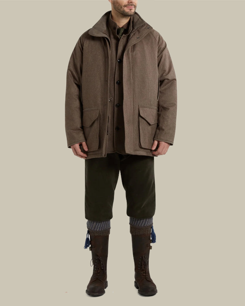 Percy Cashmere Tweed Raglan Field Coat