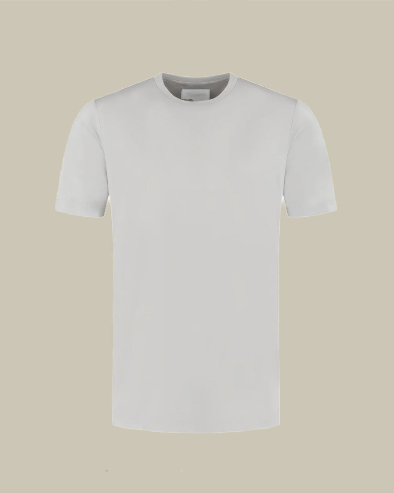 JAMES Grey Marl Merino Wool T Shirt
