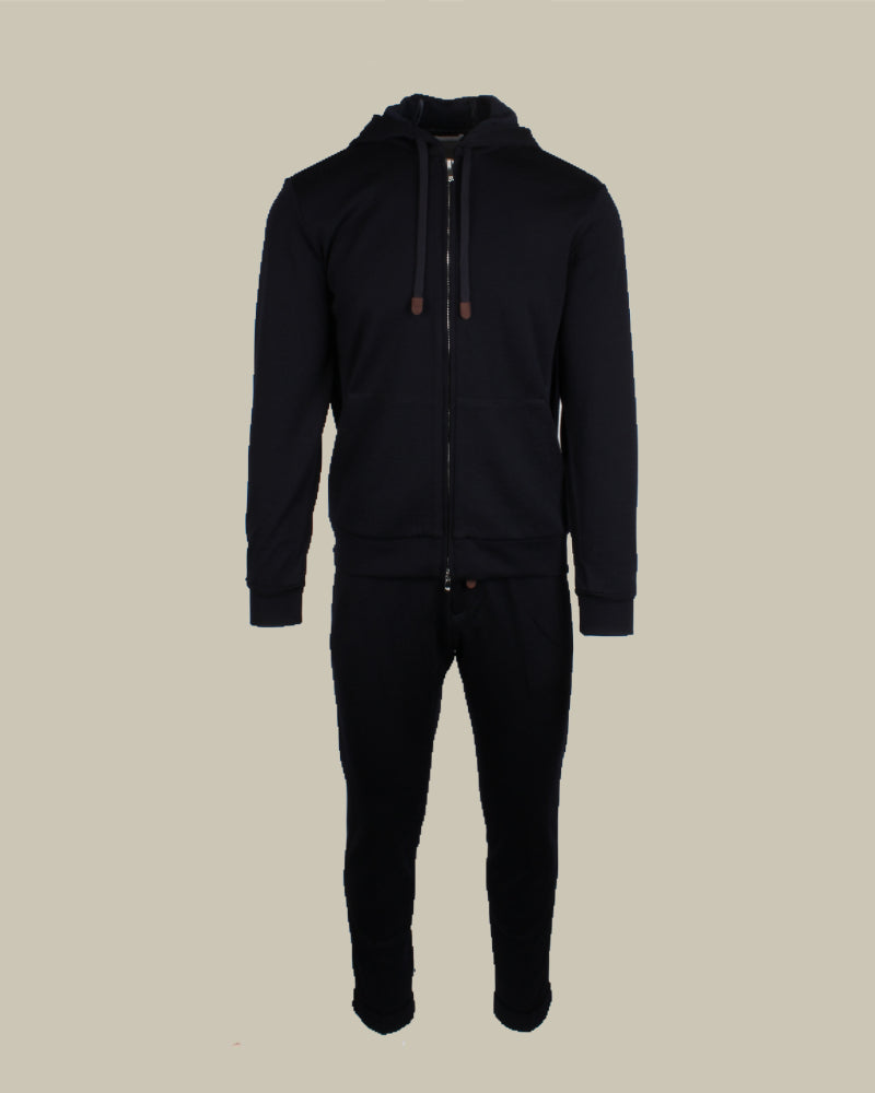 MIKE Wool & Cashmere Jersey Hooded Twinset