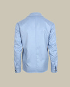 BACCO Double Bond Cashmere Overshirt Sky Blue & Grey