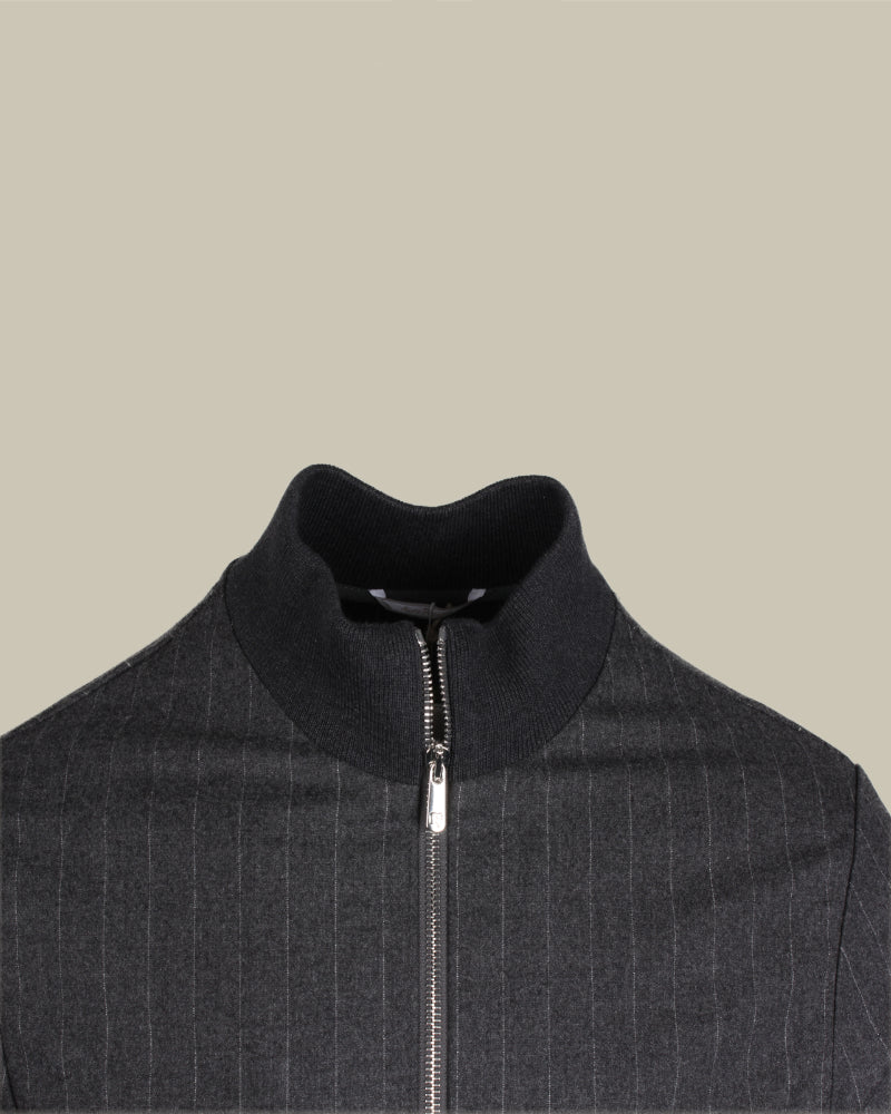 CLUB Charcoal Cashmere Pinstripe Twinset