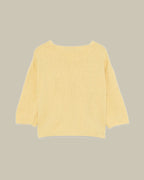 Yellow Cashmere Knit Cropped Sweater