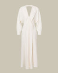 Ivory Fluid Crepe Dress