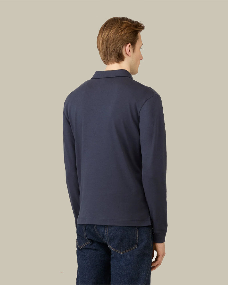 Heavyweight Rugby Polo Shirt Navy