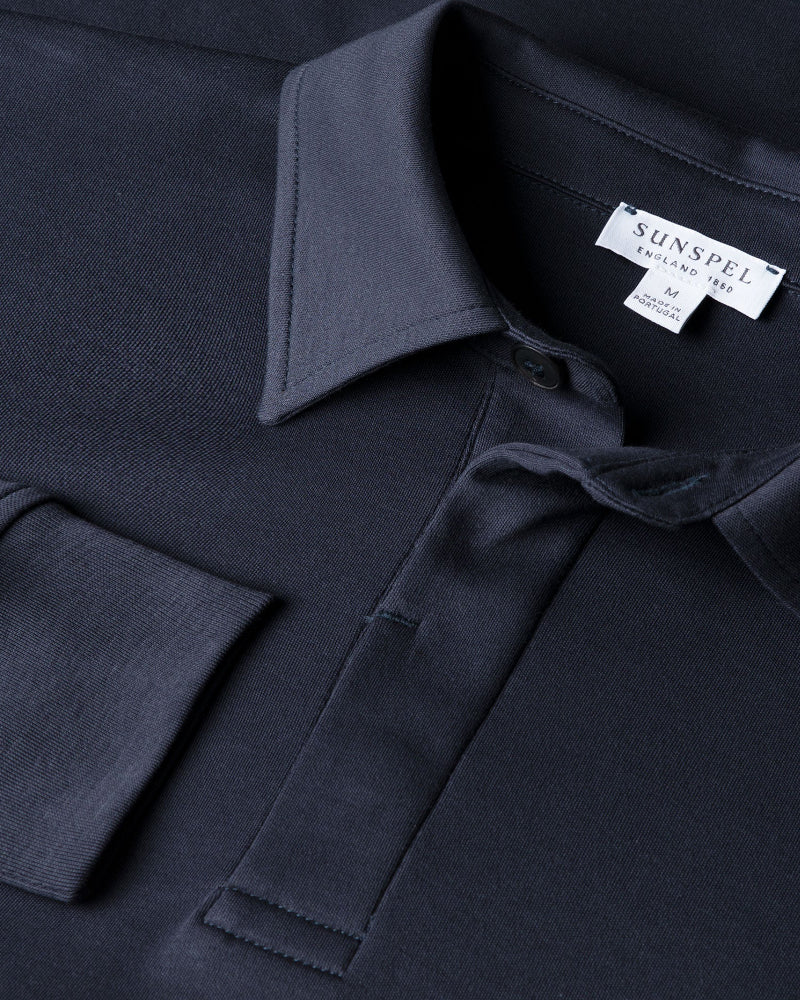 Heavyweight Rugby Polo Shirt Navy