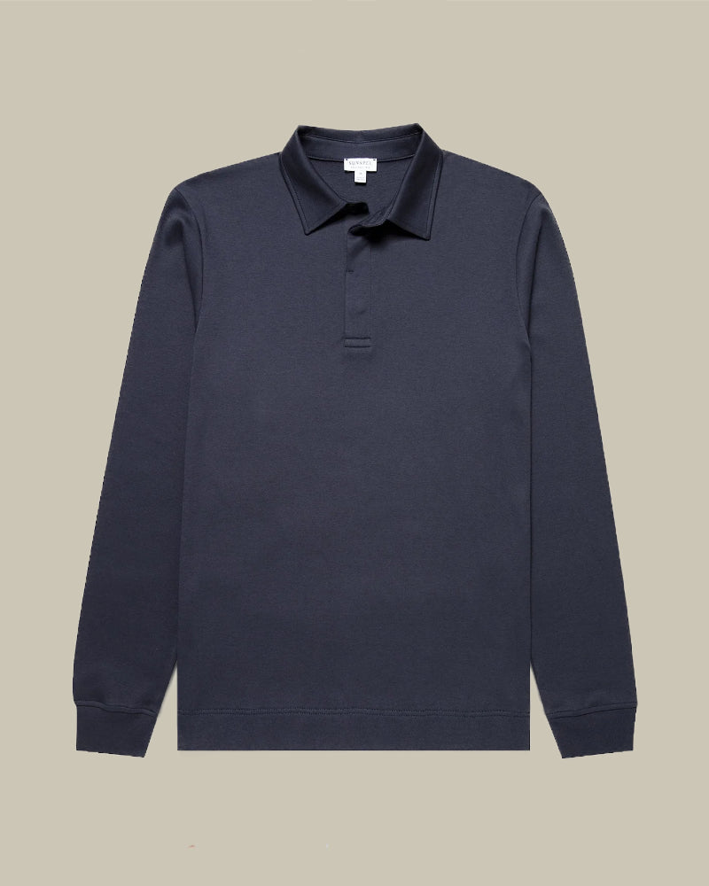 Heavyweight Rugby Polo Shirt Navy