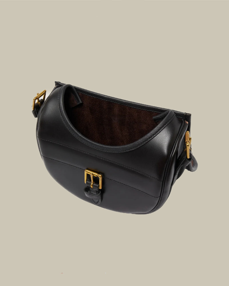 Dark Brown Bridle Leather Cartridge Bag