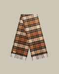 Camel Cashmere Windowpane Scarf