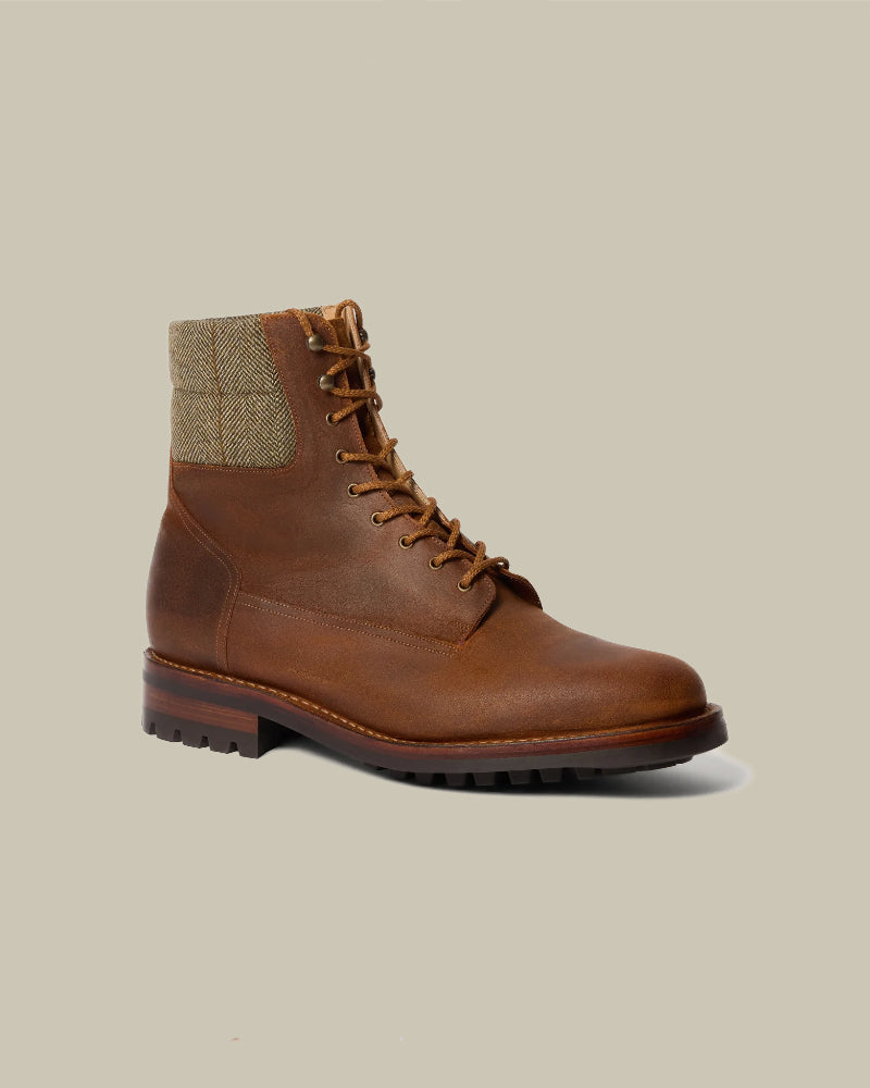 Tech Tweed Padded Collar Derby Boot