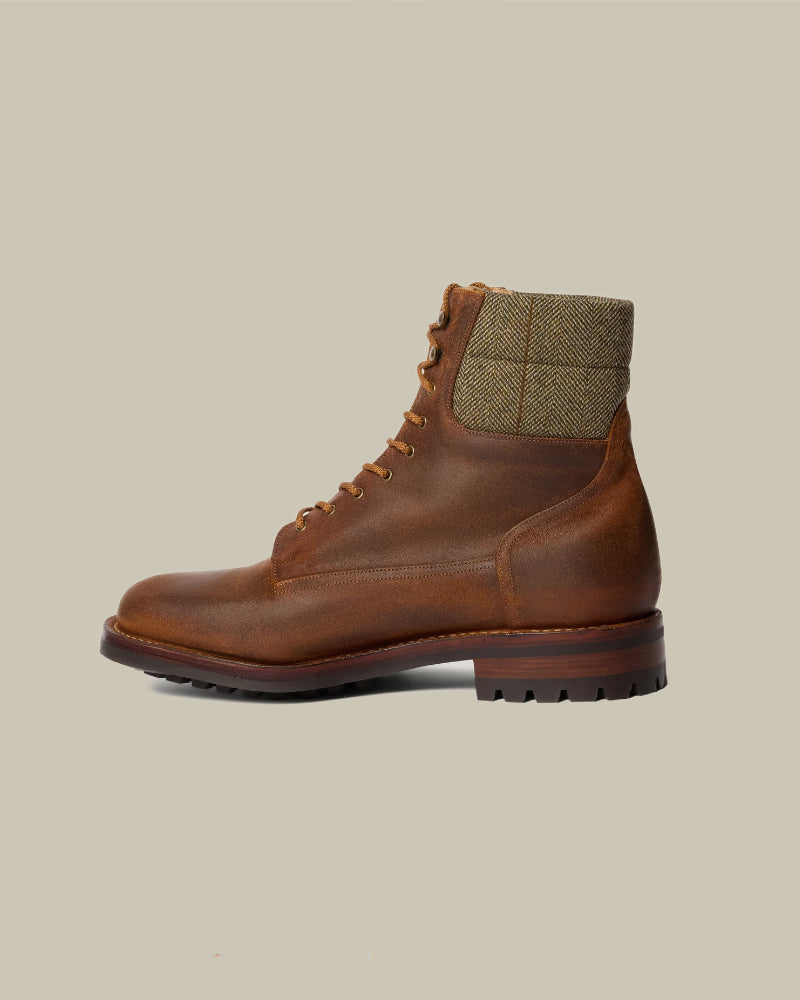 Tech Tweed Padded Collar Derby Boot