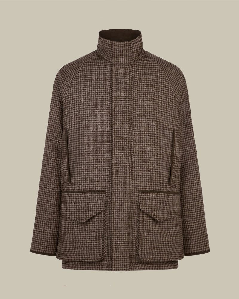 Cashmere Tweed Raglan Field Coat in Torridon Check