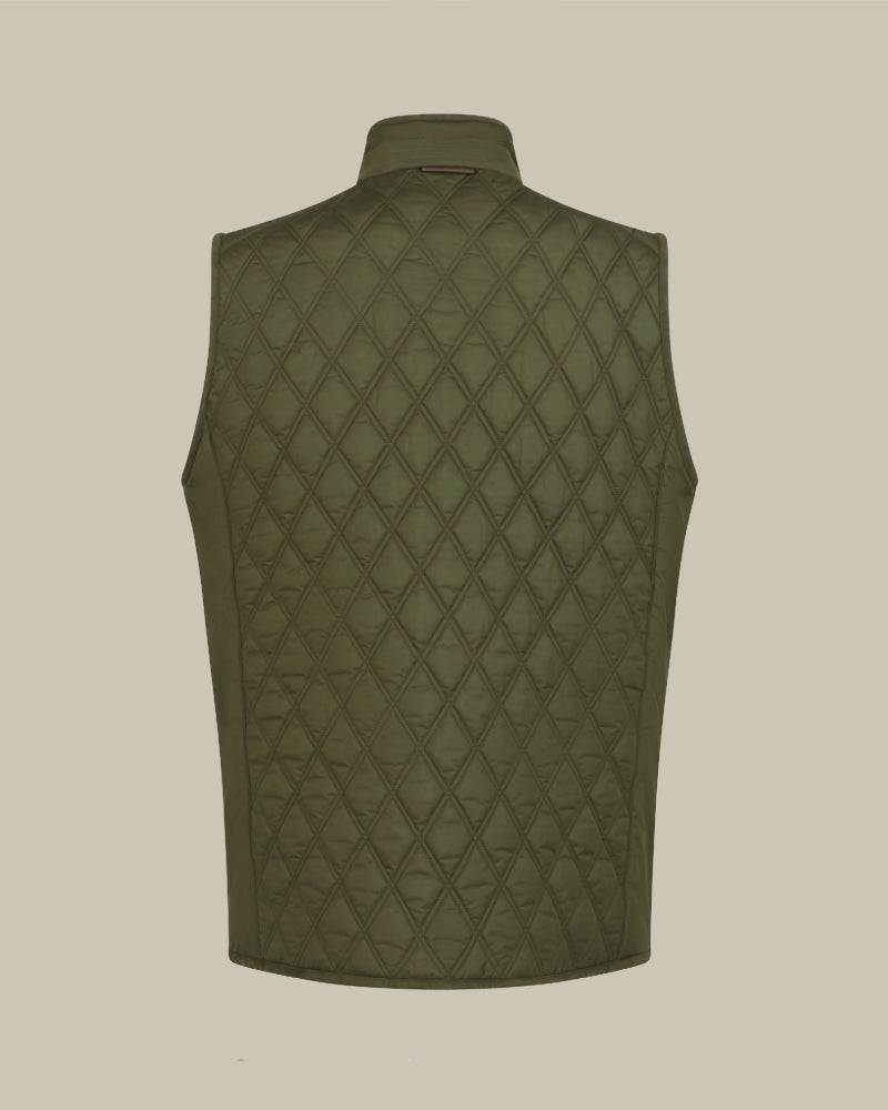Olive Moorland Light Quilt Gilet