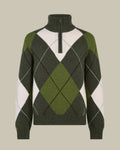 Strathmore Intarsia Argyle 1/4 Zip Sweater