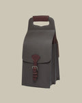 Chocolate Grain Leather Wine & Cartridge Carrier