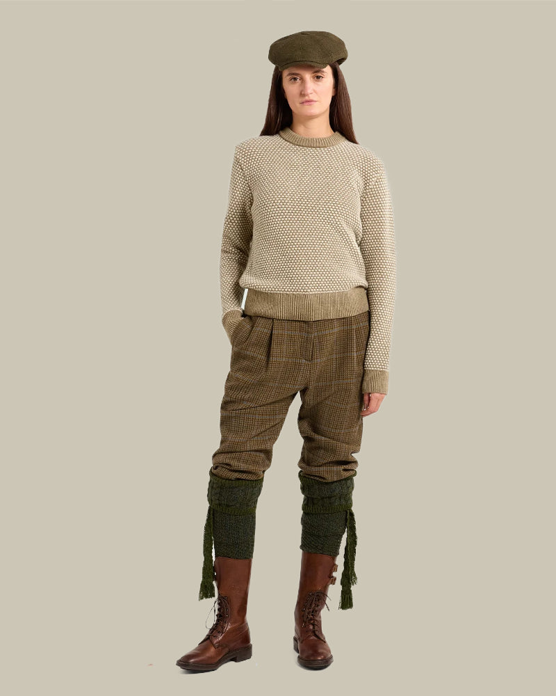 Camel Bi Colour Wool Sweater