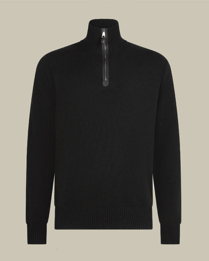 Military Mens 8 Gauge 1/4 Zip Sweater