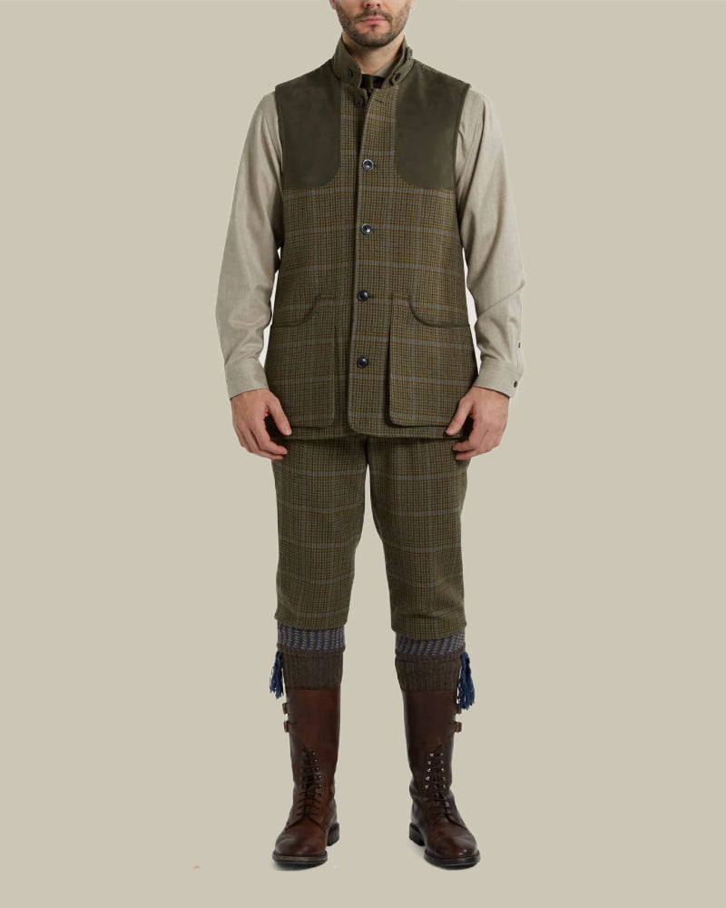 Tom Purdey Hi Collar Tweed Sporting Vest
